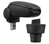 [pro.tec] Reposabrazos central - Apoyabrazos con compartimento - acolchado - polipiel - negro