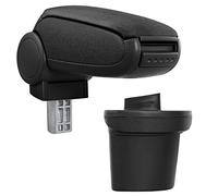 [pro.tec] Reposabrazos central - Apoyabrazos con compartimento - acolchado - tela - negro