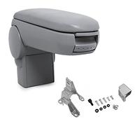 Reposabrazos Central - apoyabrazos con Compartimento - tapizado - Polipiel - Gris