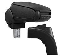 pro.tec Reposabrazos Central - apoyabrazos con Compartimento - tapizado - Tela - Negro