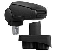 pro.tec Reposabrazos Tapizado Apoyabrazos Central con Compartimento Consola plegable - Tela - Negro