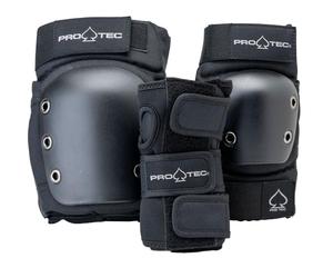 Pro-Tec Street Protective - Paquete de 3 Protectores de Espalda Abierta para Adultos, Talla L