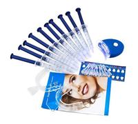 Pro Teeth Whitening Gel Tooth Whitener Dental Oral Bleaching Kit with LED Light