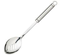 KitchenCraft Cuchara ranurada profesional, acero inoxidable, 32,5 cm, plata