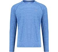Pro Touch Rylungo II Longsleeve Camiseta de Manga Larga para Hombre, Melange/Blue Dark, Medium