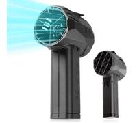 Pro X64 Mini Turbo - Soplador de aire para coche, potente secador de coche de 750 W, empuje de 1,5 kg, velocidad del viento de 97 m/s, velocidad continua, soplador de hojas inalámbrico de 64 mm para
