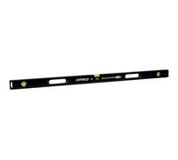PRO900 Heavy Duty Nivel de burbuja 120cm con perfil ergonómico - ERS+ (Easy Reading System) Nivel de precisión con tapones antichoque - Color Negro