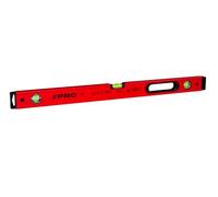 PRO900 Heavy Duty Nivel de burbuja 80cm con perfil ergonómico - ERS+ (Easy Reading System) Nivel de precisión con tapones antichoque - Color Rojo