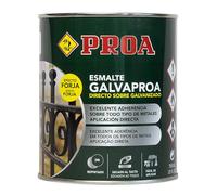 PROA Esmalte Forja directo sobre galvanizado o hierro. Galvaproa Forja. VERDE METÁLICO 750ML.