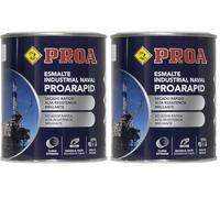 PROA ESMALTE NAVAL E INDUSTRIAL PROARAPID. Azul Oscuro RAL 5003. 750 ML. BRILLANTE. Esmalte de secado rápido y gran dureza (Paquete de 2)