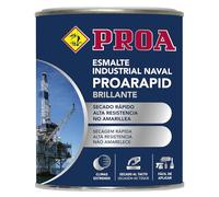 PROA ESMALTE NAVAL E INDUSTRIAL PROARAPID. Blanco. 750 ML. BRILLANTE. Esmalte de secado rápido y gran dureza