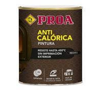 PROA ESMALTE SILICONA ANTICALÓRICO. Negro Ral 9005. 250 ML.