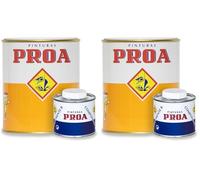 PROA Imprimación epoxi 2 componentes. Blanco. 925GR+250GR. Gran adherencia sobre cualquier superficie (Paquete de 2)