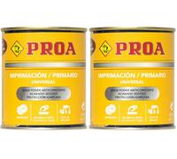 PROA Imprimacion Universal Antioxidante Gris Medio RAL 7042. 750 ML. (Paquete de 2)
