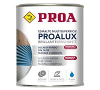 PROA PROALUX Esmalte al agua Multiadherente. Marrón RAL 8016. 750 ML. Multisuperficie. Brillante