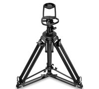 Proaim Soporte de pedestal controlado por aire de 5 pies con soporte de cámara de 100 mm y esparcidor de tierra. Para estudios de transmisión, producciones en vivo y sets de películas. Carga útil: 8