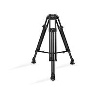 Proaim Stand de trípode con Cabeza de tazón de 100 mm con Zapatas de trípode de Goma. Carga útil de hasta 80 kg/176 LB. para Deslizador de cámara DSLR, Cabeza fluida, jib/grúa. (P-TP-100-B)
