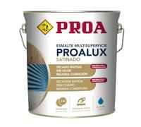 PROALUX Esmalte al agua Multiadherente. Negro RAL 9005. 750 ML. Multisuperficie. SATINADO. PROA.
