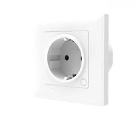 proAMEDEN Enchufe de Pared WiFi Zigbee, 16A, Monitor de Consumo de Energía, Compatible con Alexa y Google Home, Control de APP Tuya/Smart Life, Función de Temporizador (1/un White_Zigbee)