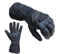 PROANTI Guantes de moto para lluvia, guantes de invierno con puño largo, paño de visera, función de pantalla táctil