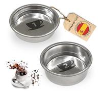 PROAX® Filtro Cafetera para Cecotec 51mm Presurizado | Compatible con Cafeteras Cecotec, Ufesa y Breville | Set de 2 o 3 Cazoletas | Repuesto Power Espresso 20 (Set 2 Filtros (1 y 2 Tazas))