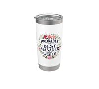 Probablemente el mejor gerente del mundo Funny Manager Vaso térmico de acero inoxidable de doble pared