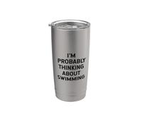 Probablemente estoy pensando en nadador entrenador atleta Vaso térmico de acero inoxidable de doble pared
