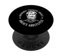 Probablemente Pensando en Aristóteles Divertido para Hombres Mujeres. PopSockets PopGrip Adhesivo