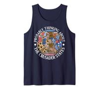 Probablemente Pensando en los Estados Cruzados Hombres y Mujeres Camiseta sin Mangas