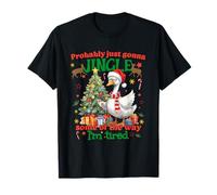 Probablemente Solo voy a Sonar Algo de la Forma en Que Estoy Cansado Navidad Camiseta