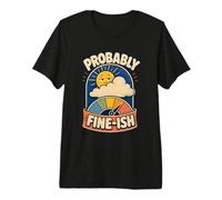 Probably Fine-ish Humor Naturaleza Camiseta Premium