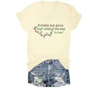 Probably Just Gonna Jingle Tired Shirt Some of The Way I'm Tired Shirt, Amarillo cremoso, L