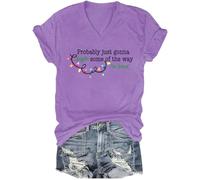 Probably Just Gonna Jingle Tired Shirt Some of The Way I'm Tired Shirt, Morado (, M