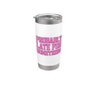 Probably Late for Something Vaso térmico de acero inoxidable de doble pared