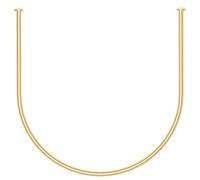 Probador Cortina Barra De Metal Tienda De Ropa Probador Barra De Cortina Anillo En Forma De U Estante Barra De Cortina De Ducha Vestidor Barra para Colgar En La Pared (Color: Dorado, Tamaño: 100x100cm
