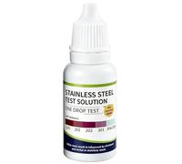 Probador de acero inoxidable, líquido compacto portátil rápido de 10 ml, solución de identificación de acero inoxidable, para hombres, trabajo diario, hogar, artículos sanitarios, vajilla, materiales