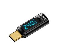 Probador de adaptador tipo C - Adaptador de carga rápida PD tipo C hembra a macho de 240 W | Convertidor tipo C con pantalla digital para teléfono, laptop, tableta