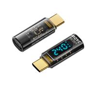Probador De Adaptador Tipo C, Carga Rápida Tipo C Femenino A Convertidor Masculino, Convertidor De Cable De Cargador Femenino A Masculino para Teléfono, Computadora Portátil, Tableta Tipo C Cable