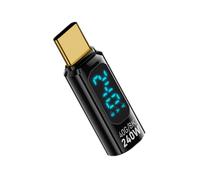 Probador de adaptador tipo C - Convertidor de cargador tipo C, probador de adaptador tipo C | Adaptador de carga rápida PD macho tipo C, convertidor tipo C con display