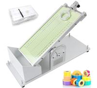 Probador de adherencia inicial de cinta adhesiva, probador de viscosidad inicial de cinta con 32 bolas de acero, ángulo ajustable de 0 a 60°, plataforma de prueba de PVC, doble soporte, para películas
