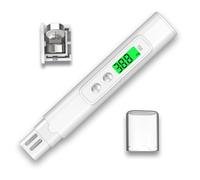 Probador de agua 2025 para agua potable - Probador de calidad del agua preciso y confiable de 0 a 9999 ppm para agua potable, acuario, agua clave, piscina, hidropónica y sistemas RO/DI (blanco)