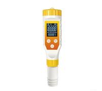 Probador de agua de hidrógeno 7 en 1, termómetro digital de salinidad PH ORP para agua potable, jugo, café, cuerpo ABS blanco con pantalla retroiluminada
