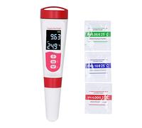 Probador de Agua Digital 4 en 1 Pluma de Prueba de Temperatura TDS EC PH de Alta sensibilidad con Pantalla retroiluminada para Agua doméstica Piscina Acuicultura Calidad Ambiental
