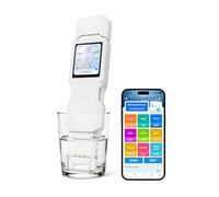 Probador de agua inteligente 9 en 1 con sincronización de aplicación, TDS/EC/turbidez/temperatura/sal/GH/TOC/COD/UV275 probador de agua digital para agua potable, piscinas