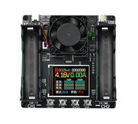 Probador de batería 18650 Capacidad de canal y resistencia interna con visualización de corriente en tiempo real y almacenamiento de datos, analizadores eléctricos de batería con registro de historial