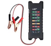 Probador de batería automotriz - Control de salud de la batería del automóvil de 12V y analizador de carga | Medidor de voltaje digital, herramienta de diagnóstico de batería inteligente, probador de