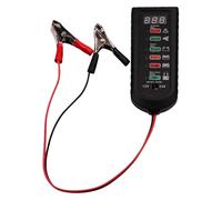 Probador de batería coche 12 V y 24, comprobador alternador con 6 indicadores LED, analizador automotriz for comprobar el estado la