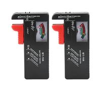Probador de batería Comprobador de nivel de celda de botón portátil Identificación rápida Puntero eficiente y confiable Tipo AA AAA 1.5V 9V 2PCS Traje para electricidad doméstica
