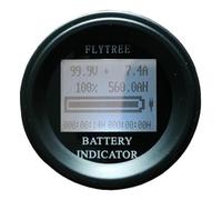 Probador de batería, Coulombímetro redondo de 100 A, coulómetro, batería de es de litio LiFePO4, capacidad real, LCD, medidor de parámetros eléctricos, contador de Coulomb