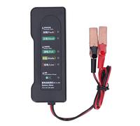 Probador de Batería de Automóvil 12V, Detector de Fallos con Clips de Prueba, Pantalla LED de 6 Indicadores - Diagnóstico Preciso, Rápido y Portátil para Baterías de Coches y Mot